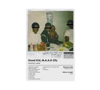 Kendrick Lamar - Good Kid M.A.A.D City - Album Poster Canvas Poster Wall Art Decor Print Picture Paintings for Living Room Bedroom Decoration 16x24inch(40x60cm)