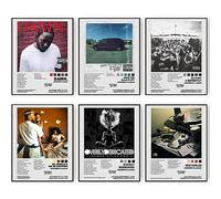 Kendrick Lamar Signed Limited Posters Music Album Cover Poster Print Room Aesthetic Canvas Wall Art Prints Girl and Boy Teens Dorm Bedroom Room Wall Decor (11"x14" UNFRAMED)