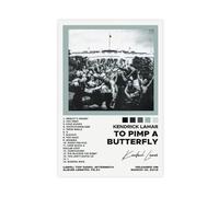 Kendrick Lamar To Pimp A Butterfly Album Cover Poster Canvas Poster Bedroom Decor Landscape Office Room Decor Gift 20x30inch(50x75cm)