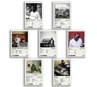 Kendrick Poster Lamar Album Cover Limited Edition Posters (Set of 7) Unframed 8 inch x 12 inch (20 x 30 cm) Room Aesthetic Scannable Song Code Music Posters