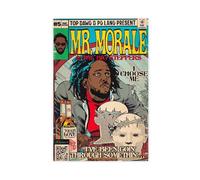 Kendrick Poster & Lamar Mr. Morale & The Big Steppers Music Album Canvas Poster Wall Art Decor Print Picture Paintings for Living Room Bedroom Decoration 12x18inch(30x45cm)