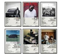 Kendrick Poster Lamar (Set of 6) GNX Album Cover Posters Rapper Canvas Music Posters for Bedroom Wall Art Decor poster & Prints 08x12inch(20x30cm) Style-5