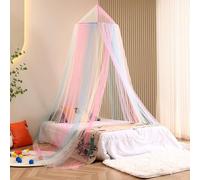 Kendwing Mosquito Net for Rainbow Bed, Canopy Bed Girl, Double Bed Mosquito Net, Hanging Net Cover, Travel Mosquito Net Prevent Insects Mosquito Net Garden for Home Indoor Outdoor