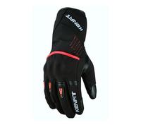 Kenfit® Warm Waterproof Motorcycle Gloves CE-Approved - Hard Knuckle Armour, Thermal Fleece Lining, Leather Palm, Touchscreen for Extreme Cold & Biking