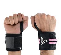 Kenfit Weight Lifting Wrist Straps - For gym deadlift Training Wrist Wraps, One Size Fits All, Sold as Pair - Powerlifting, Bodybuilding, Fitness