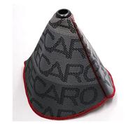 KENGAA ZHANGERDIAN Bride Style Canvas Shift Lever Knob Boot Cover Shift Knob Collars Fit for Racing Car with Red Stitching (Color Name : RECARO Grey)