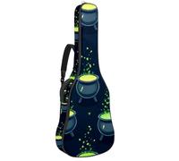 KengjuTesu 43 Inch Acoustic Guitar Soft Case with Backpack Strap and 2 Pockets Halloween Magic Potion, No Padding Backpack Waterproof Oxford Cloth Bass Guitar Gig Bag for Classical Guitars
