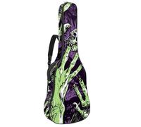 KengjuTesu 43 Inch Acoustic Guitar Soft Case with Padding, Waterproof Oxford Bass Backpack Guitar Gig Bag for Classical Guitars,Halloween Zombie Hands a