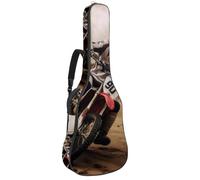 KengjuTesu 43 Inch Acoustic Guitar Soft Case with Padding, Waterproof Oxford Bass Backpack Guitar Gig Bag for Classical Guitars,Motorcycle Riding Cool