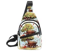 KengjuTesu Date Palm Iftar Cannon V Crossbody Sling Backpack Sling Bag for Workout Running Traveling Hiking, Crossbody Fanny Packs Chest Bag with Adjustable Strap for Women Men