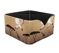 KengjuTesu Flying Buzzard Desktop Organizer Pen Holder, Rectangular Pencil Cup for Office, Study and Makeup Stations