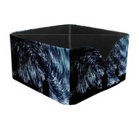 KengjuTesu Man under the Stars Prints Desktop Organizer Pen Holder, Rectangular Pencil Cup for Office, Study and Makeup Stations