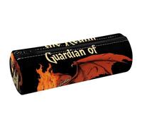 KengjuTesu PU Leather Pencil Case, Pencil Pouch with Zipper, Dragon on the Wall Pen Bag Office Supplies Stationery Organizer for Teens Girls Student Adults