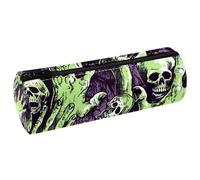 KengjuTesu PU Leather Pencil Case, Pencil Pouch with Zipper, Halloween Zombie Hands a Pen Bag Office Supplies Stationery Organizer for Teens Girls Student Adults