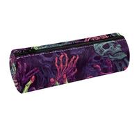 KengjuTesu PU Leather Pencil Case, Pencil Pouch with Zipper, Halloween Zombie Hands G Pen Bag Office Supplies Stationery Organizer for Teens Girls Student Adults