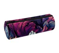 KengjuTesu PU Leather Pencil Case, Pencil Pouch with Zipper, Praying Hands I Pen Bag Office Supplies Stationery Organizer for Teens Girls Student Adults