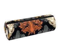 KengjuTesu PU Leather Pencil Case, Pencil Pouch with Zipper, Praying Hands T Pen Bag Office Supplies Stationery Organizer for Teens Girls Student Adults