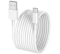 KenHLun 5M Long USB C Cable Power Extension Camera Cable USB A to Type C Charging Lead Data Sync Cord for Home Security Cameras Mi 2K CCTV Ring Pan-Tilt USB-C Smart Phones,White