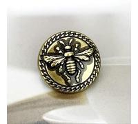KENID 12pcs 20mm Vintage Luxury Silver Bronze Tiny Bee Buttons for Clothing Sewing Material Fashion Women's Jacket Buttons Coat Buttons Bee