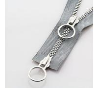 KENID 2pcs 70/90cm Open-Ended Metal Zipper Double Slider Circle Sliders Zip for Sewing Jacket Coat Garment DIY Craft Accessories