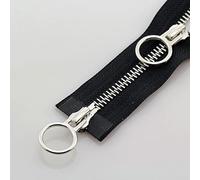 KENID 2pcs 70/90cm Open-Ended Metal Zipper Double Slider Circle Sliders Zip for Sewing Jacket Coat Garment DIY Craft Accessories