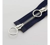 KENID 2pcs 70/90cm Open-Ended Metal Zipper Double Slider Circle Sliders Zip for Sewing Jacket Coat Garment DIY Craft Accessories