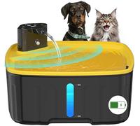 Kenida Dog Water Fountain Wireless,2.1GAL/8L Large Dog Water Fountain Battery Operated,Extra Large Wide Pet Fountain with Sensor,Wireless Smart Pump,Timer,BPA-Free,Ideal for Large Dogs,Multi-Pet Home