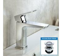 Keninton Bathroom Cloakroom Basin Mono Mixer Tap & Waste