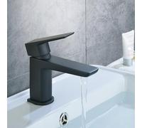 Keninton Bathroom Mono Basin Mixer Black Matt Tap