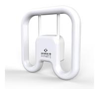 KENIU 2D LED 2 pin Light Bulbs Plug and Play GR8 950lm 7W =16W, Works and Compatible with (ECG) or (CCG) ballasts for Replacing 1:1 Bathroom Light Bulb 2D 2pin GR8 16w (6500K/Daylight White)