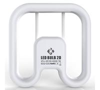 KENIU Plug & Play LED Bathroom Light Bulbs GR10q 4-Pin 950lm,7w Replacement 2D 3500k 16w CFL, Works with ECG/CCG ballasts,Instant Start,Flicker-Free 50000h (4000K/Natural White)