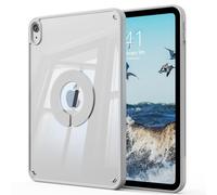 KenKe Clear Case for iPad A16 11th Generation 2025 11-inch/10th Generation 2022 10.9 inch, Magnetic Attraction Lightweight Cover, Transparent Hard Acrylic Back, Shockproof Impact Resistant, Gray
