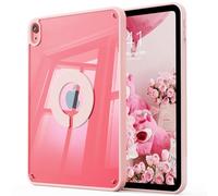 KenKe Clear Case for iPad A16 11th Generation 2025 11-inch/10th Generation 2022 10.9 inch, Magnetic Attraction Lightweight Cover, Transparent Hard Acrylic Back, Shockproof Impact Resistant, Pink