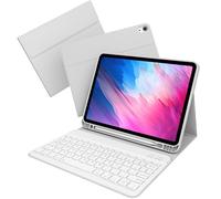 kenke for iPad Air 11 inch 7th/6th M3/M2 (2025/2024), Air 5th/4th Generation Case with Keyboard 10.9"(2022/2020), Detachable Wireless Bluetooth Thin & Light with Left Side Pencil Holder, Gray