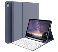 kenke Keyboard Case for iPad Air 11 Inch 7th/6th Generation 2025/2024 M3/M2, for iPad Air 5th/4th Generation 10.9" with Pencil Holder, Magnetic Detachable Wireless Keyboard & Folio Cover, Purple