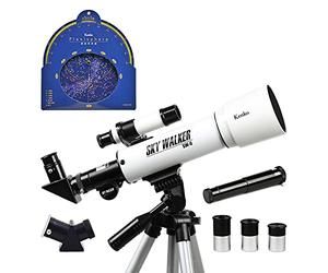 Kenko astronomical telescope SKY WALKER SW-0 Declension type Caliber 50mm A heavenly body and ground two ways White 111161