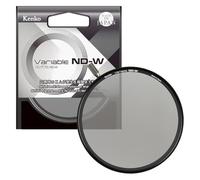 Kenko ND Filter Variable ND-W φ77mm, ND2.5-ND128, for Wide Angle Lenses, No X-Shaped Pattern, High Color reproducibility, with Adjustment knob, Made in Japan, 377062