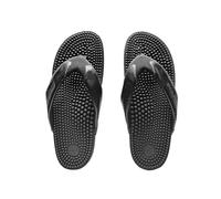 Kenkoh Japanese Therapeutic Sandals with Massaging Footbed - Massage Feet Pressure Points for Natural Wellness - Unisex (Genki - Black, 41 EU)