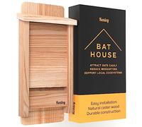 Kenley Bat Box House Shelter - Single Chamber Outdoor Bat Houses Kit - Cedar Wood