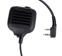 KENMAX® 2 pin Heavy Duty Shoulder Remote Speaker Mic Microphone PTT for Kenwood Radio TH-D7E TH-F6 TH-F6A TH-F7 TH-F7E TH-G71 TH-G71A WOUXUN KG-659 KG-659 Plus KG-679 KG-679 Plus KG-UVD1P