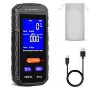 KENMIC High-Precision EMF Meter - Rechargeable Handheld Electromagnetic Field Detector with Digital LCD - Ideal for Home, Office, Outdoors, and Ghost Hunting