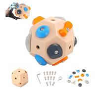 Kenmohuo Handcrafted Boulder Block - Build Strength and Precision, 3D Rock Climbing Training Ball for Take It Out Anytime, Finger Strength Training Bouldering Gifts for Rock Climbers
