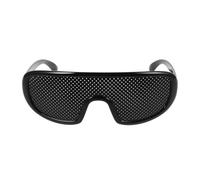 Kenmohuo Pinhole Glasses, Tiny holes Vision Correction Glasses for Eyesight Improvement, Reading Eyewear for Eyes Relief，Lightweight Black Plastic Pin Hole Glasses for Men and Women