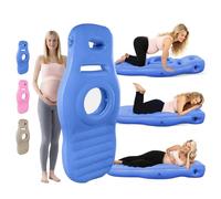 Kenmohuo Pregnancy Pillow Mattress with Hole for Sleeping, Inflatable Maternity & Body Pillows for Pregnant Women (blue)