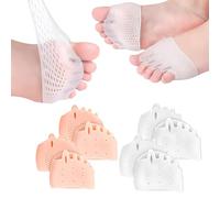 Kenmohuo Silicone Toe Separators, 4 Pairs Bunion Corrector for Women Men, Toe Spacers for Overlapping Toes, Soft Foot Corrector, elastic toe separators,Dividers