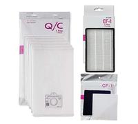 Kenmore Compatible Canister Vacuum Supply Kit. 6 Q/C Bags + 1 EF-1 Filter + 1 CF-1 filter. Compatible to 53292 53291 86889 81002. Fits Progressive & Intuition 28014
