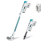 Kenmore DS4065 Cordless Stick Vacuum 1L Capacity Lightweight Cleaner 2-Speed Power Suction LED Headlight 2-in-1 Handheld for Hardwood Floor, Carpet & Dog Hair, Blue, DS4065
