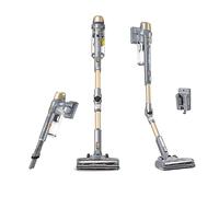 Kenmore DS4095 Brushless Cordless Stick Vacuum with EasyReach Wand, Lightweight Cleaner with 2-Speed Power Control, LED Headlight, Converts to Handheld for Hardwood Floors, Carpet & Pet Hair,Gold