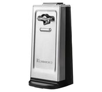 Kenmore Electric Can Opener with Knife Sharpener & Bottle Cap Remover, Smooth Touch Automatic Tin Opener with Magnetic Lid Holder, Compact Stainless Steel Design