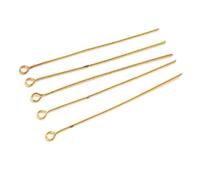 KENNA 20/25/30/35/40/45/50/60mm 200Pcs/Lot Plated Eye Pins Eye Head Pins for Jewelry Making Accessories Findings Findings